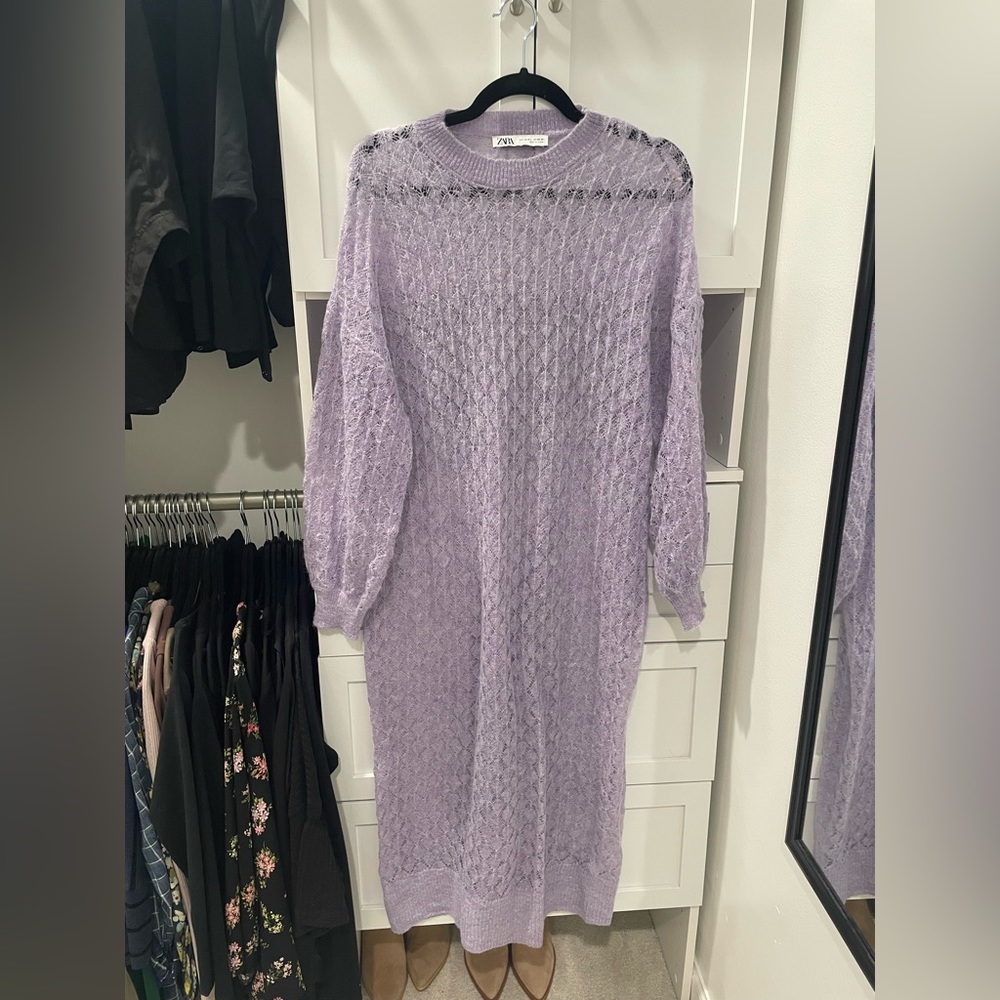 Zara women’s knit sweater dress